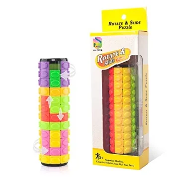 R.Y.TOYS Rotate and Slide Puzzle-Design Patent,Fidget Toys(Restore/Create) 8 Colors,12 Layers-Detach...