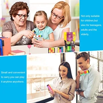 R.Y.TOYS Rotate and Slide Puzzle-Design Patent,Fidget Toys(Restore/Create) 8 Colors,12 Layers-Detach Piece for Quick Play,Brain Teaser,Sensory Toys,Stocking Stuffers