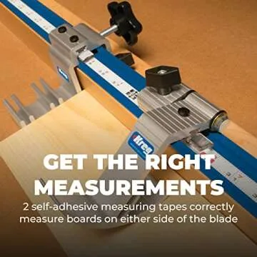 Kreg KMS8000 Precision Trak & Stops Kit - Track Guide for Miter Saw - Woodworking Saw Guide - Miter Saw Accessories - Woodworking Tools