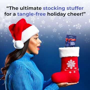 UNbrush Mini Holiday Hair Brush for All Hair Types - Perfect Gift