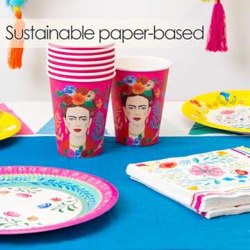 Colorful Floral Paper Napkins for Parties and Crafts