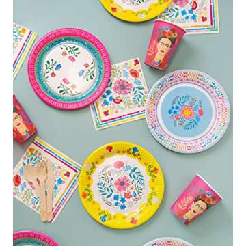 Colorful Floral Paper Napkins for Parties and Crafts