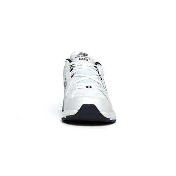 New Balance Men's 608 V5 Casual Comfort Cross Trainer, White/Navy, 10.5 X-Wide