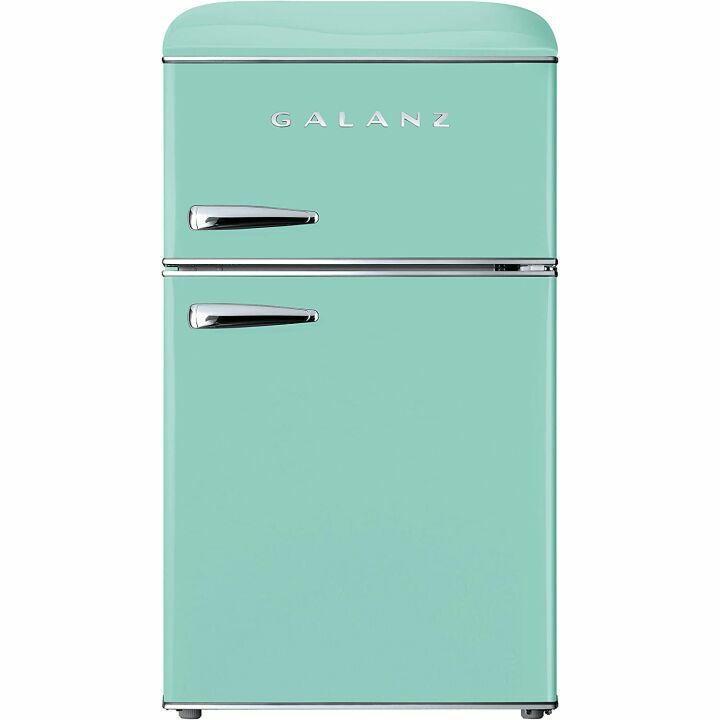 Galanz Dual Door Fridge - 3.1 Cu FT, Green