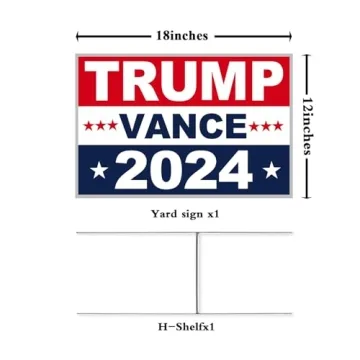 Trump Yard Signs 2024 | Double Sided Heavy Duty