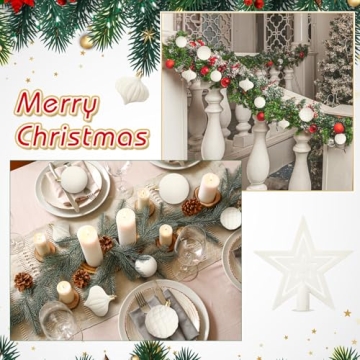 Hollowfly Velvet Christmas Tree Ornaments Set 27 Pcs