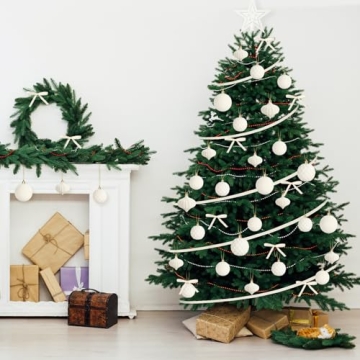 Hollowfly Velvet Christmas Tree Ornaments Set 27 Pcs