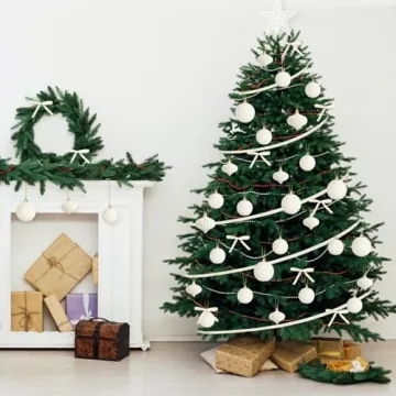 Hollowfly Velvet Christmas Tree Ornaments Set 27 Pcs