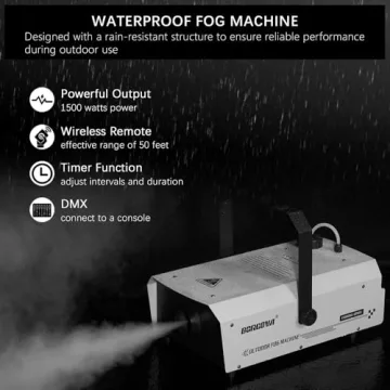 1500W Fog Machine with DMX & Wireless Remote