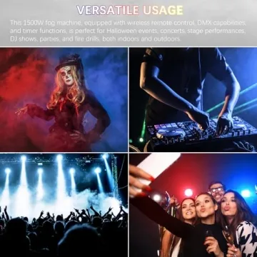 1500W Fog Machine with DMX & Wireless Remote