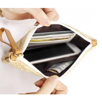 Shop COOKOOKY Stylish Straw Clutch Bag for Women