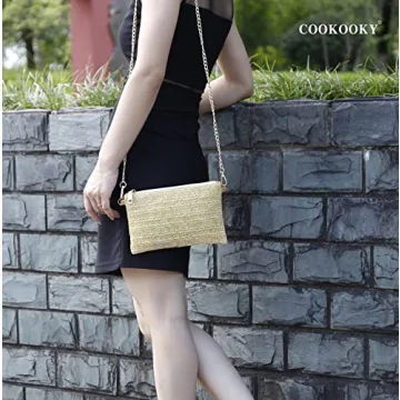 Shop COOKOOKY Stylish Straw Clutch Bag for Women