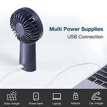 JISULIFE Handheld Fan with 20H Cooling for Travel