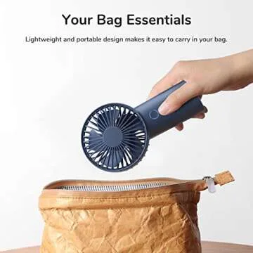JISULIFE Handheld Fan with 20H Cooling for Travel