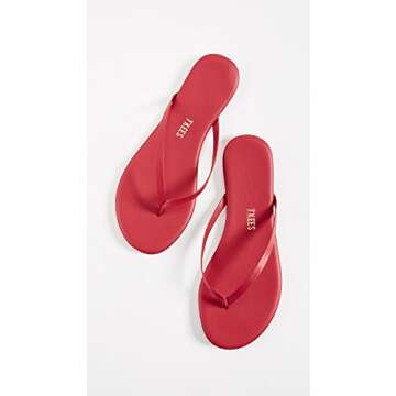 TKEES Women's Solids Flip Flop, NO.19, 6 M US
