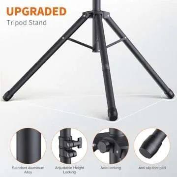 Forlogic Portable T-Shape Backdrop Stand Support Kit 8x5.3ft, Adjustable Photography Green Screen Backdrop Stand for Parties, Photography Videography Studio (8×5.3Ft)