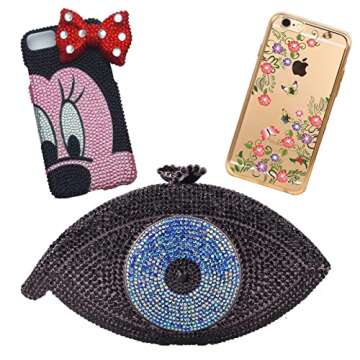 3000 Pieces SS12 3mm Flatback Rhinestones Clear Glass Round Gems Crystals for Nail Art DIY Crafts Clothes Shoes Bags （Black）