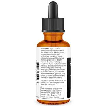 Dr. Berg (All In One) Hair Serum with Jojoba Oil & Castor Oil For Fuller Thicker Looking Hair | Contains 15 Plant-Based Natural Hair Oils | Enhancement with Vitamin E & D | 2 fl oz