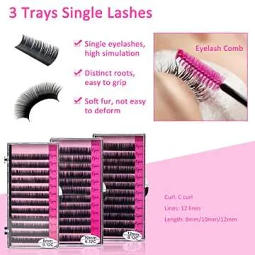 krofaue ZJM0066 Mannequin Training Head False Eyelashes Extension Practice Eyelash Kit Make Up Eye Lashes Train Doll Face Model Graft Tool Set