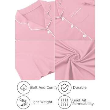 Leikar Women's Button Down Pajama Set for Brides