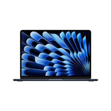 Apple 2024 MacBook Air 13" Laptop with M3 chip, 16GB Unified Memory, 1TB SSD Storage, 70W, Midnight - Z1G800069