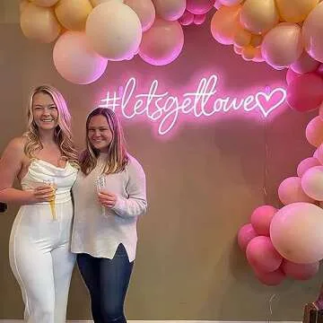 Custom Neon Signs, Neon Sign Customizable for Wall Decor, Personalized Neon Sign for Wedding Birthda...