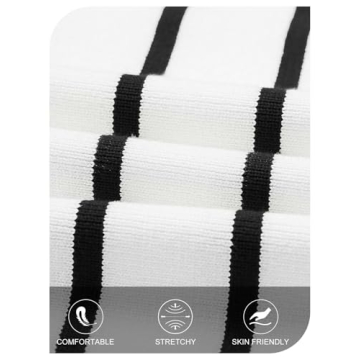 MEROKEETY Women's Stylish Knit Striped Cardigan for Fall