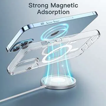 JETech Magnetic Case for iPhone 12 Pro Max - Clear Protection