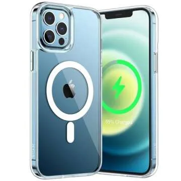 JETech Magnetic Case for iPhone 12 Pro Max - Clear Protection