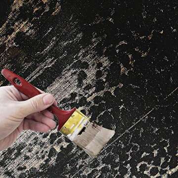 Lamplig Abstract Black and White Canvas Wall Art for Bedroom 100% Hand Painted Oil Paintings Large Framed Prints Minimalism Pictures Artwork Living Dining Room Office Hallway Home Decor 32x32 Inch