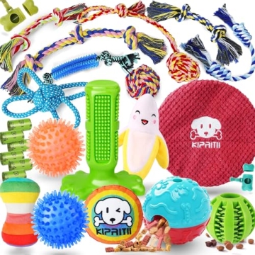 KIPRITII Dog Toys Pack for Puppies and Small Dogs