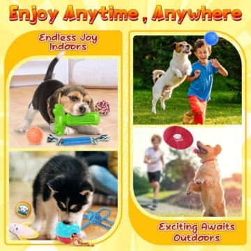 KIPRITII Dog Toys Pack for Puppies and Small Dogs