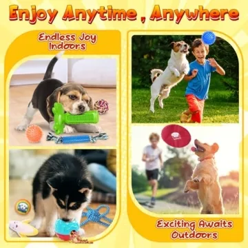 KIPRITII Dog Toys Pack for Puppies and Small Dogs
