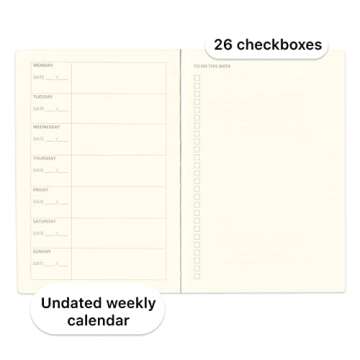 RICCO BELLO Undated Weekly Planner for All Ages