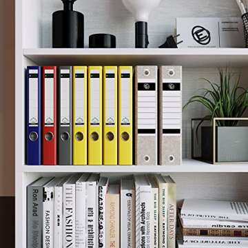 Durable IRONCK 6-Tier Bookshelves Set of 2 for Home Decor