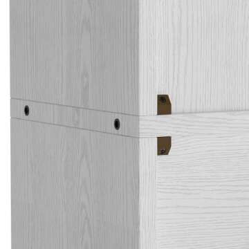 Durable IRONCK 6-Tier Bookshelves Set of 2 for Home Decor