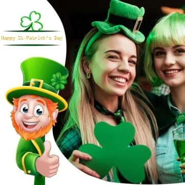 GLOQUAT CZ Gold Green Hoop Earrings 14K Gold Plated Hoop Earrings for Women Vintage Green Cubic Zirconia Hoop Earrings for Green Festival Baguette Earrings Fashion Round Circle Hoops for Women 25mm