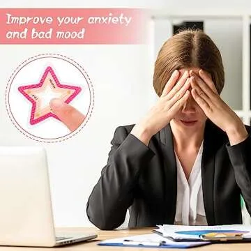 60 Pcs Anxiety Sensory Stickers for Stress Relief on the Go