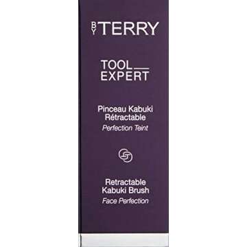 By Terry Tool-Expert Kabuki Makeup Brush, On The Go Touch-Up Face Brush For Powders