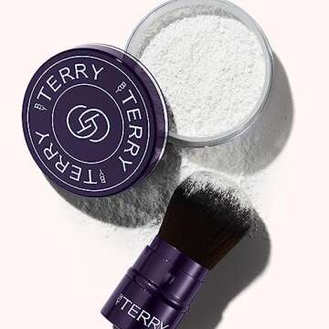 By Terry Tool-Expert Kabuki Makeup Brush, On The Go Touch-Up Face Brush For Powders