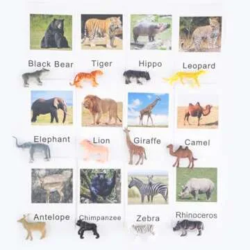 Yikko Montessori Animal Match Cards 48pcs - Insects and Animals Figurines and Cards, Montessori Materials Preschool Infant Toddlers Sorting Toys, Gift for 3 Years + Kids