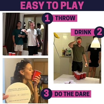 Prezey Dare Pong - Ultimate Drinking Game for Adults