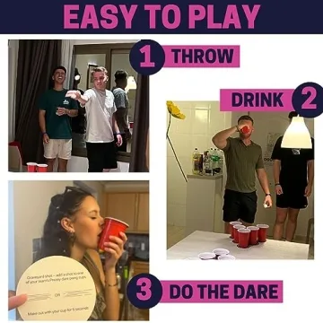 Prezey Dare Pong - Ultimate Drinking Game for Adults
