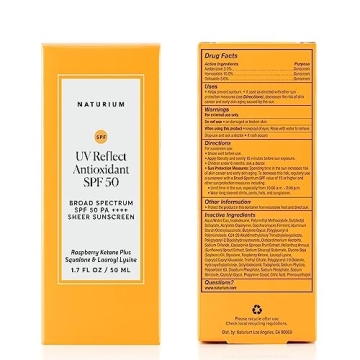 Naturium UV Reflect Sheer Sunscreen Broad Spectrum SPF 50
