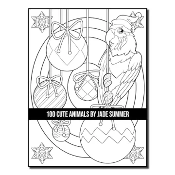 100 Cute Animals Adult Coloring Book for Relaxation