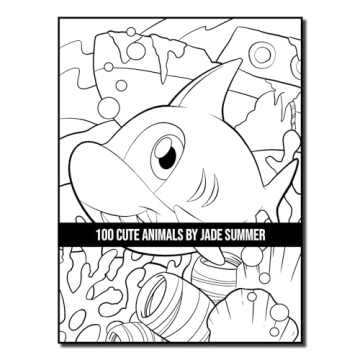100 Cute Animals Adult Coloring Book for Relaxation