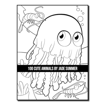 100 Cute Animals Adult Coloring Book for Relaxation