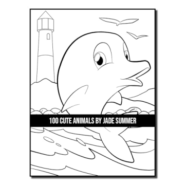 100 Cute Animals Adult Coloring Book for Relaxation