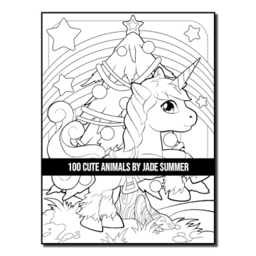 100 Cute Animals Adult Coloring Book for Relaxation