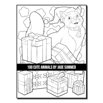 100 Cute Animals Adult Coloring Book for Relaxation